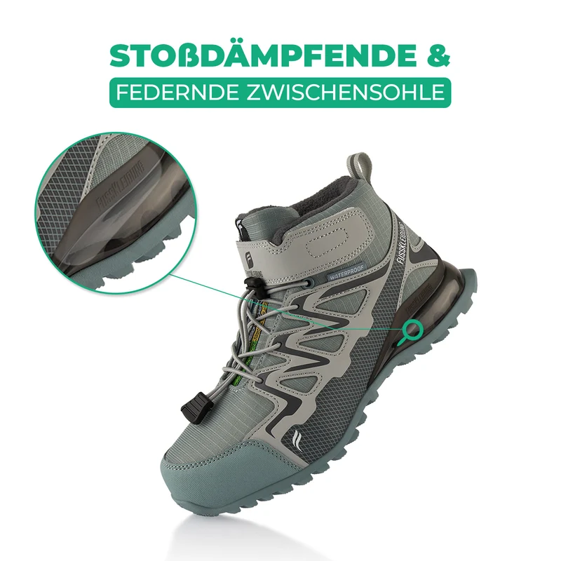 Winterstiefel Wasserdichte Warm Gefütterte Wanderschuhe