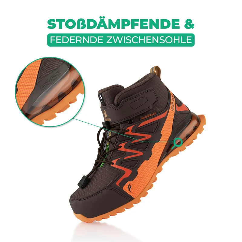 Winterstiefel Wasserdichte Warm Gefütterte Wanderschuhe