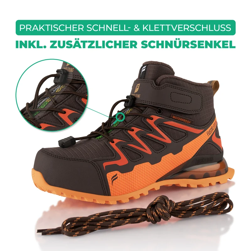 Winterstiefel Wasserdichte Warm Gefütterte Wanderschuhe