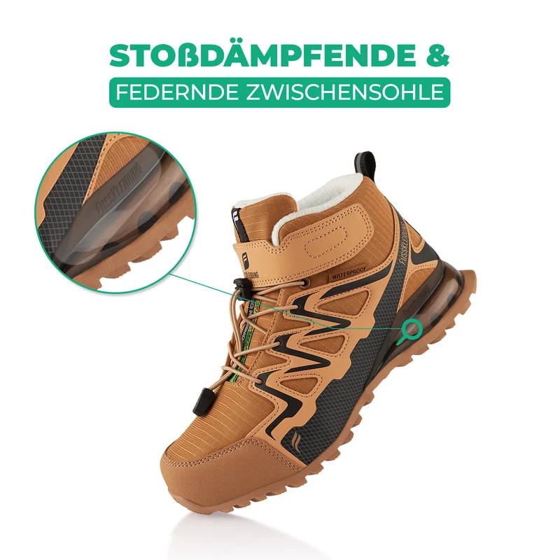 Winterstiefel Wasserdichte Warm Gefütterte Wanderschuhe