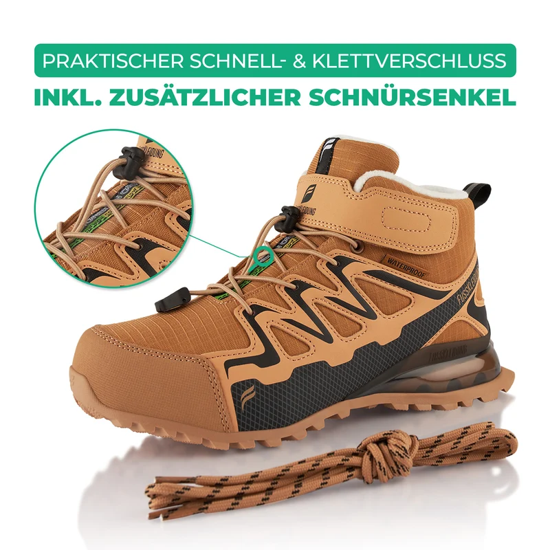 Winterstiefel Wasserdichte Warm Gefütterte Wanderschuhe