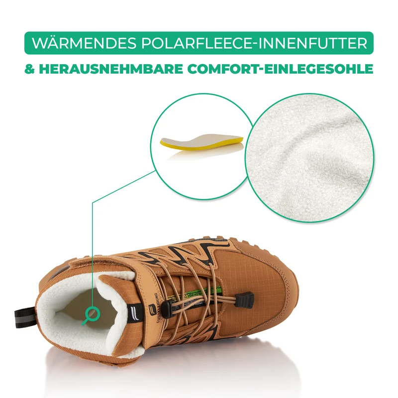 Winterstiefel Wasserdichte Warm Gefütterte Wanderschuhe