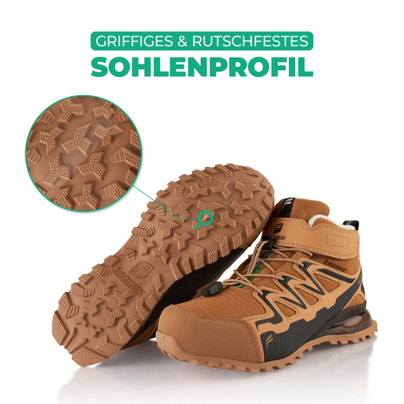 Winterstiefel Wasserdichte Warm Gefütterte Wanderschuhe