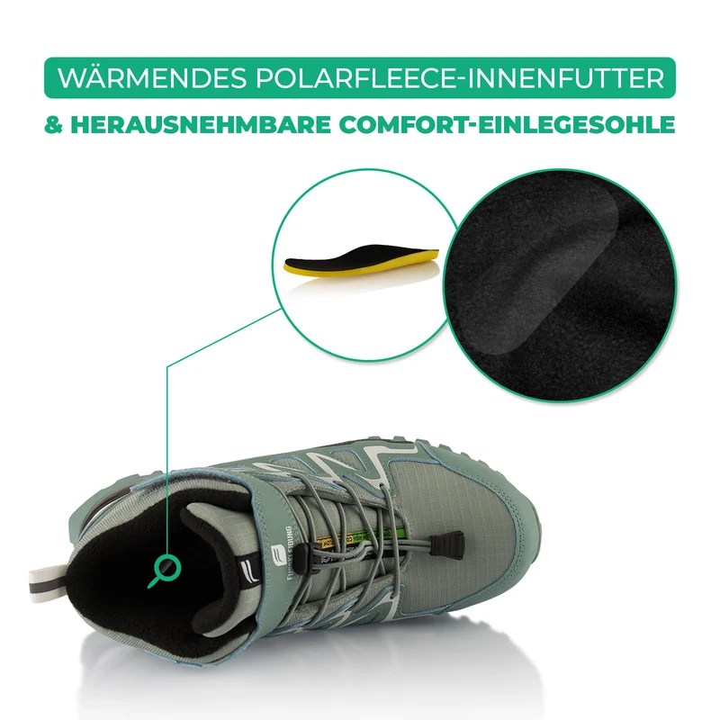 Winterstiefel Wasserdichte Warm Gefütterte Wanderschuhe