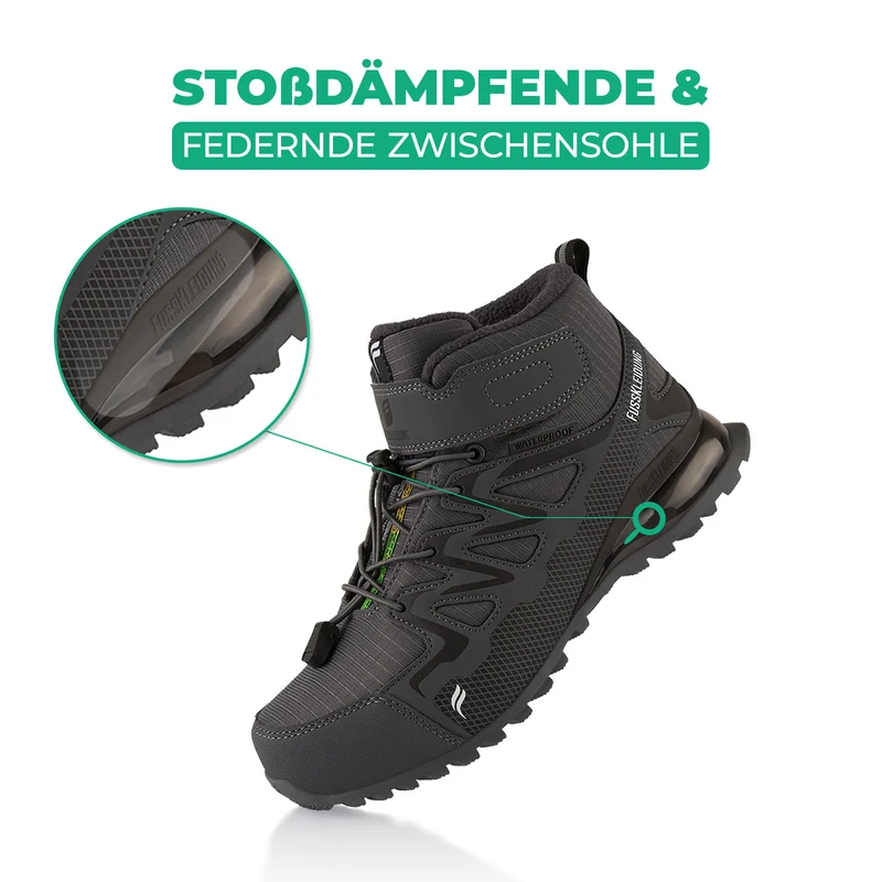 Winterstiefel Wasserdichte Warm Gefütterte Wanderschuhe