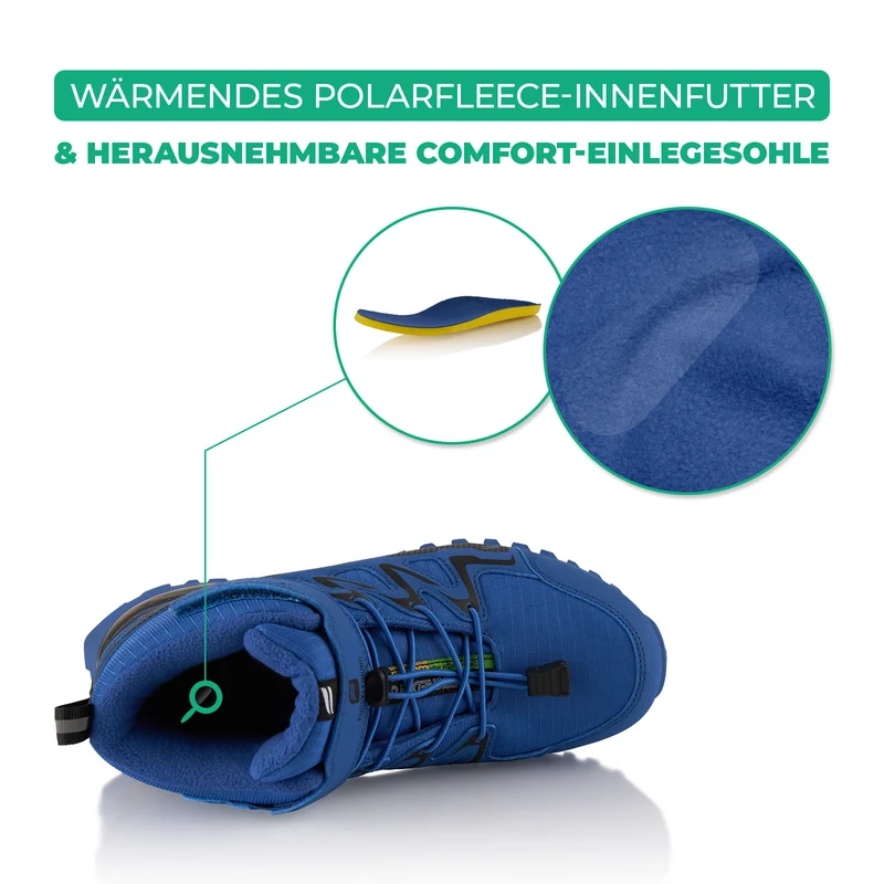 Winterstiefel Wasserdichte Warm Gefütterte Wanderschuhe