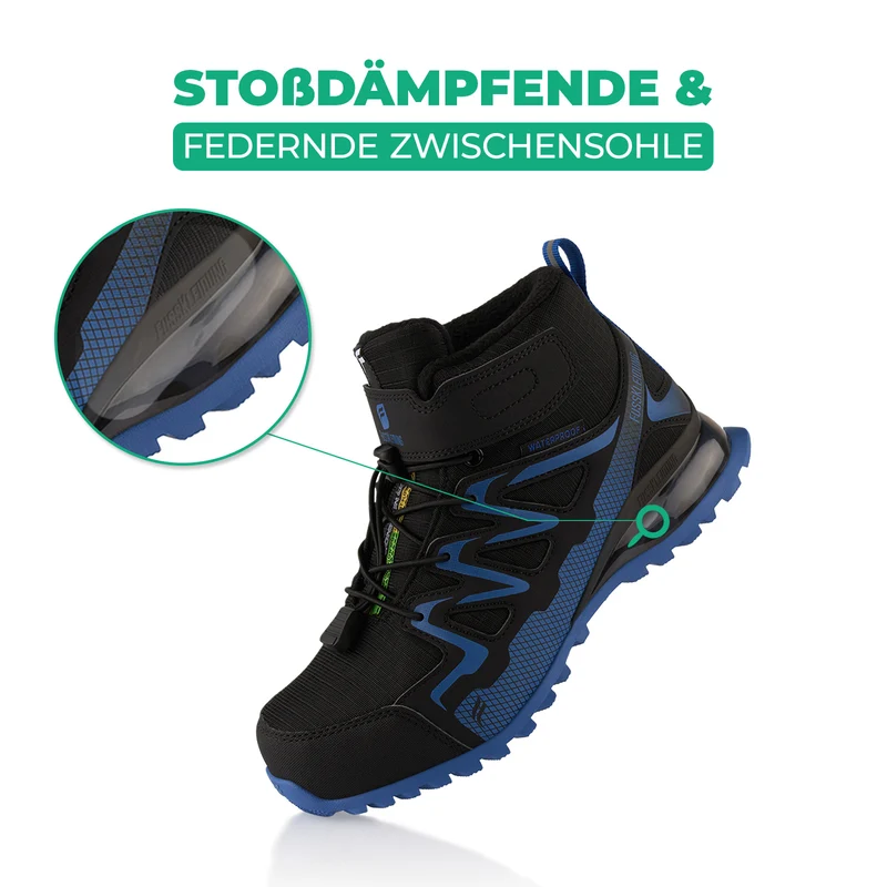 Winterstiefel Wasserdichte Warm Gefütterte Wanderschuhe