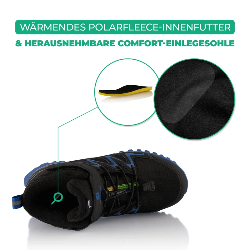 Winterstiefel Wasserdichte Warm Gefütterte Wanderschuhe