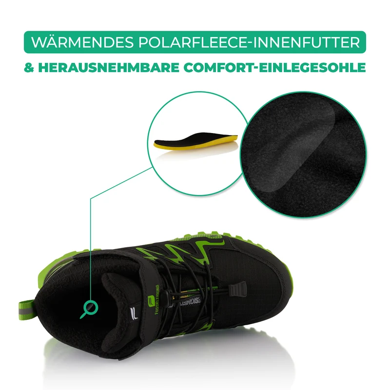 Winterstiefel Wasserdichte Warm Gefütterte Wanderschuhe