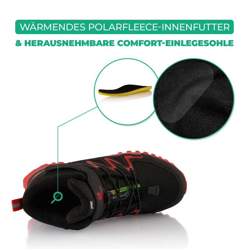 Winterstiefel Wasserdichte Warm Gefütterte Wanderschuhe
