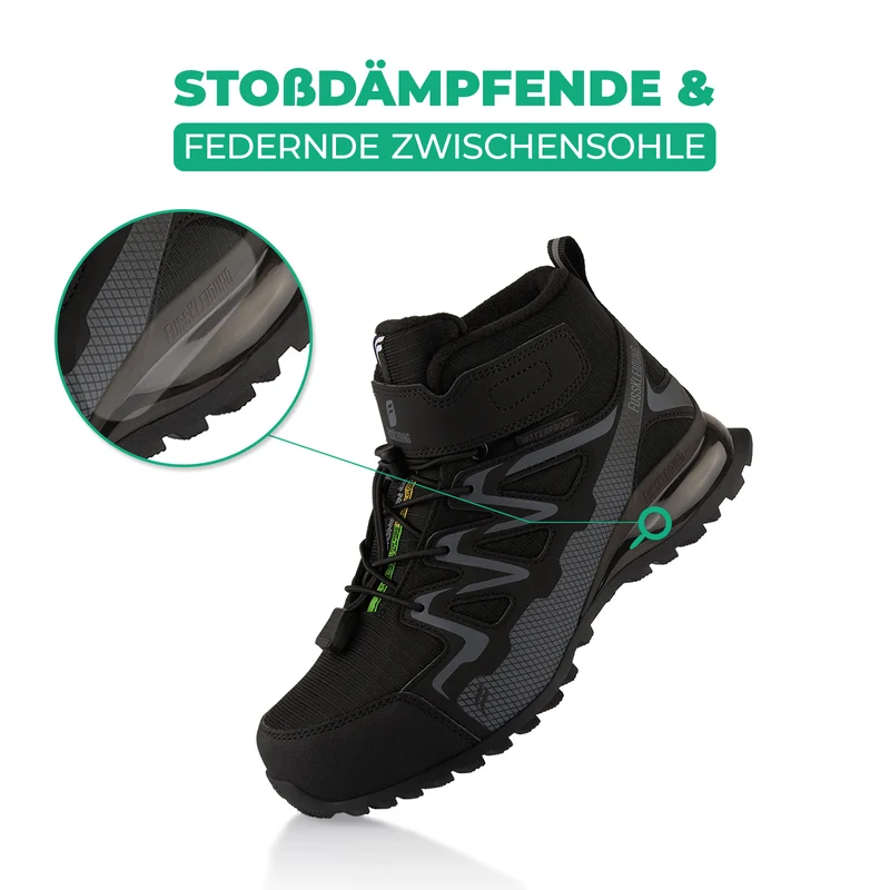 Winterstiefel Wasserdichte Warm Gefütterte Wanderschuhe