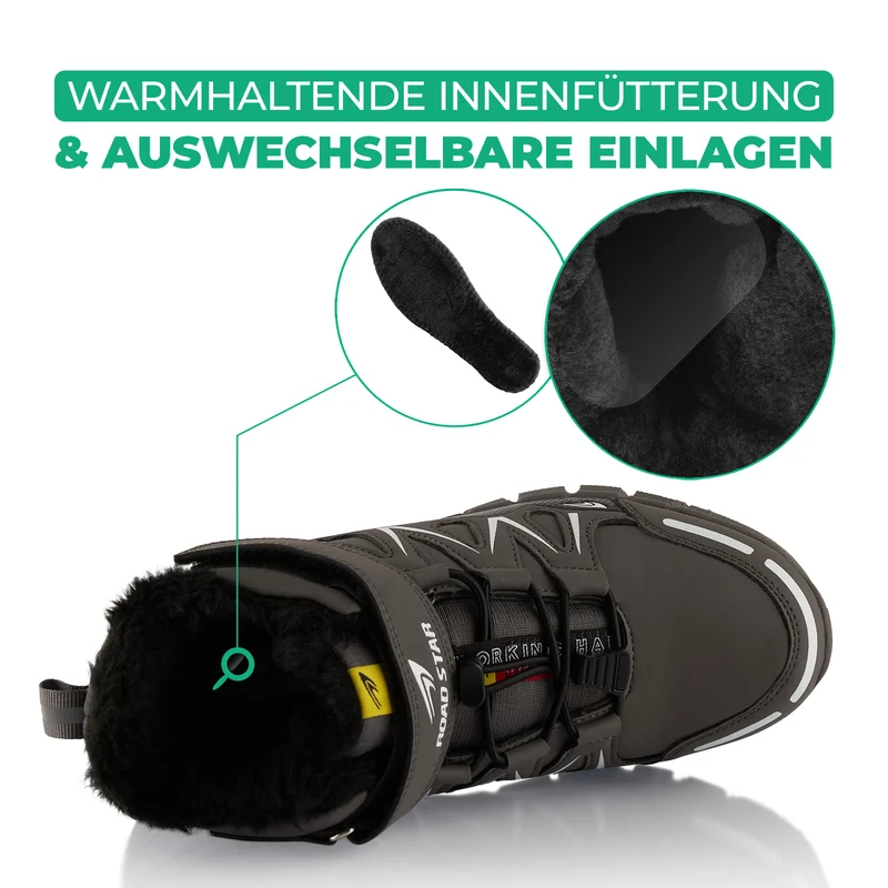 Winterstiefel warm gefütterte Wanderschuhe