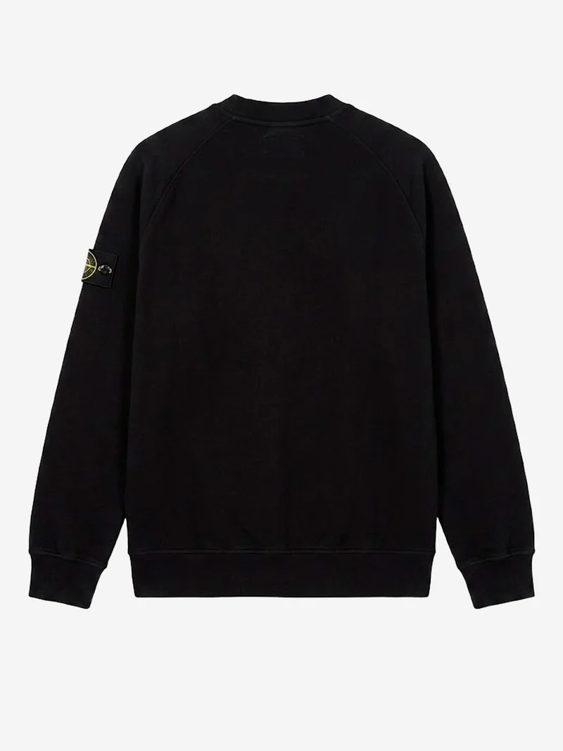Felpa in cotone nera