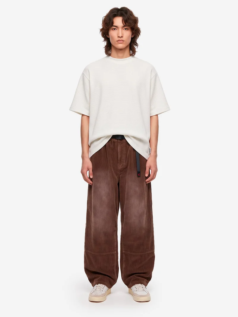 T-shirt Waffle Oversize in cotone bianca