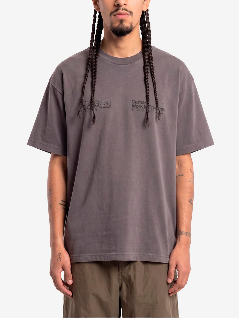 S/S Boxed T-shirt grigio scuro