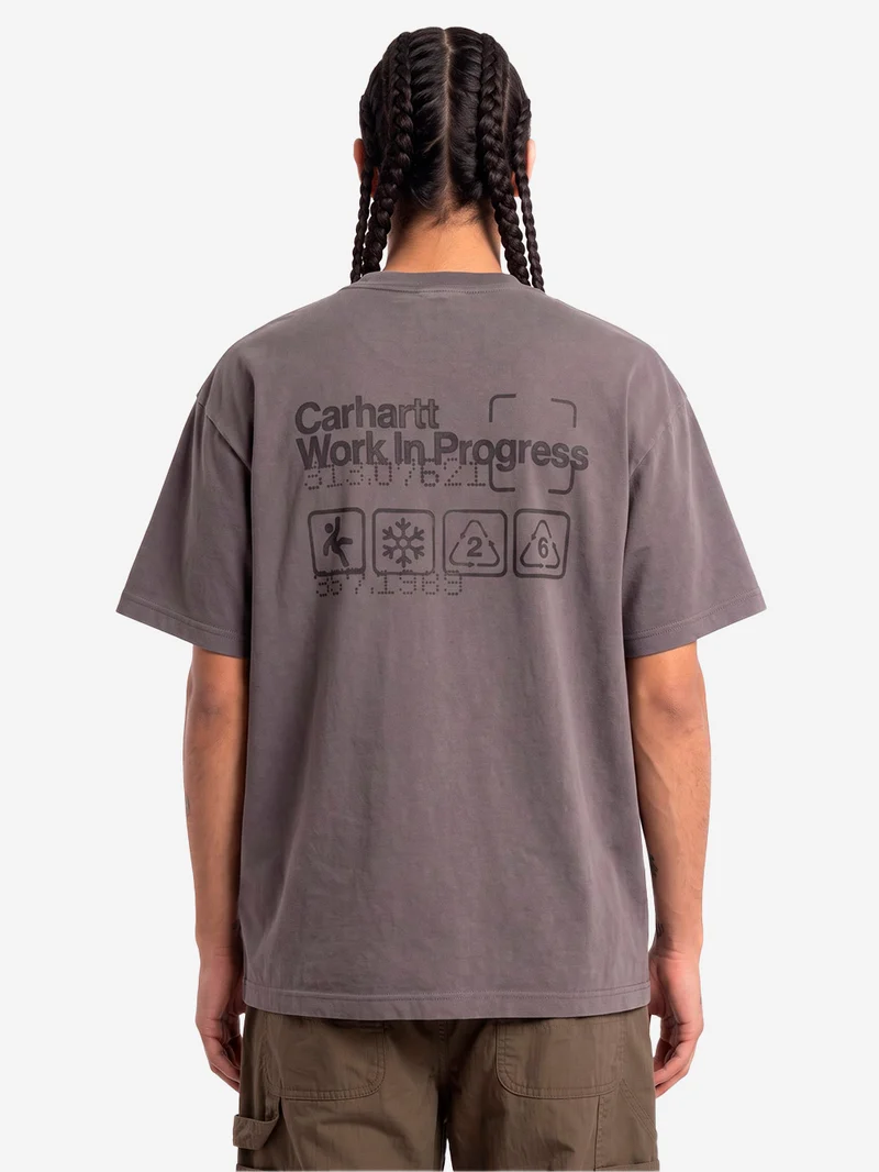 S/S Boxed T-shirt grigio scuro