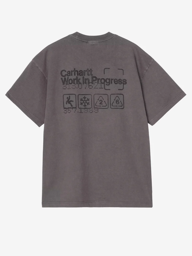 S/S Boxed T-shirt grigio scuro