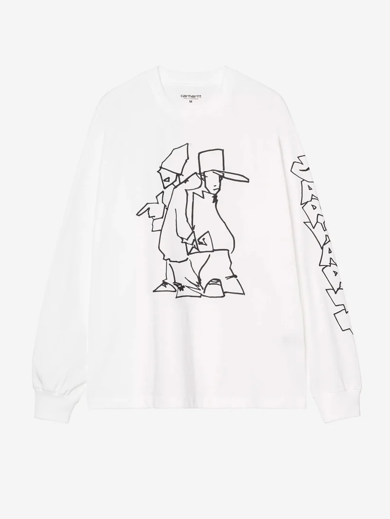 T-shirt Blinkerfluid a maniche lunghe bianca