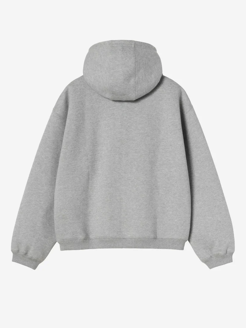 Hooded Ebbert Felpa con zip grigia