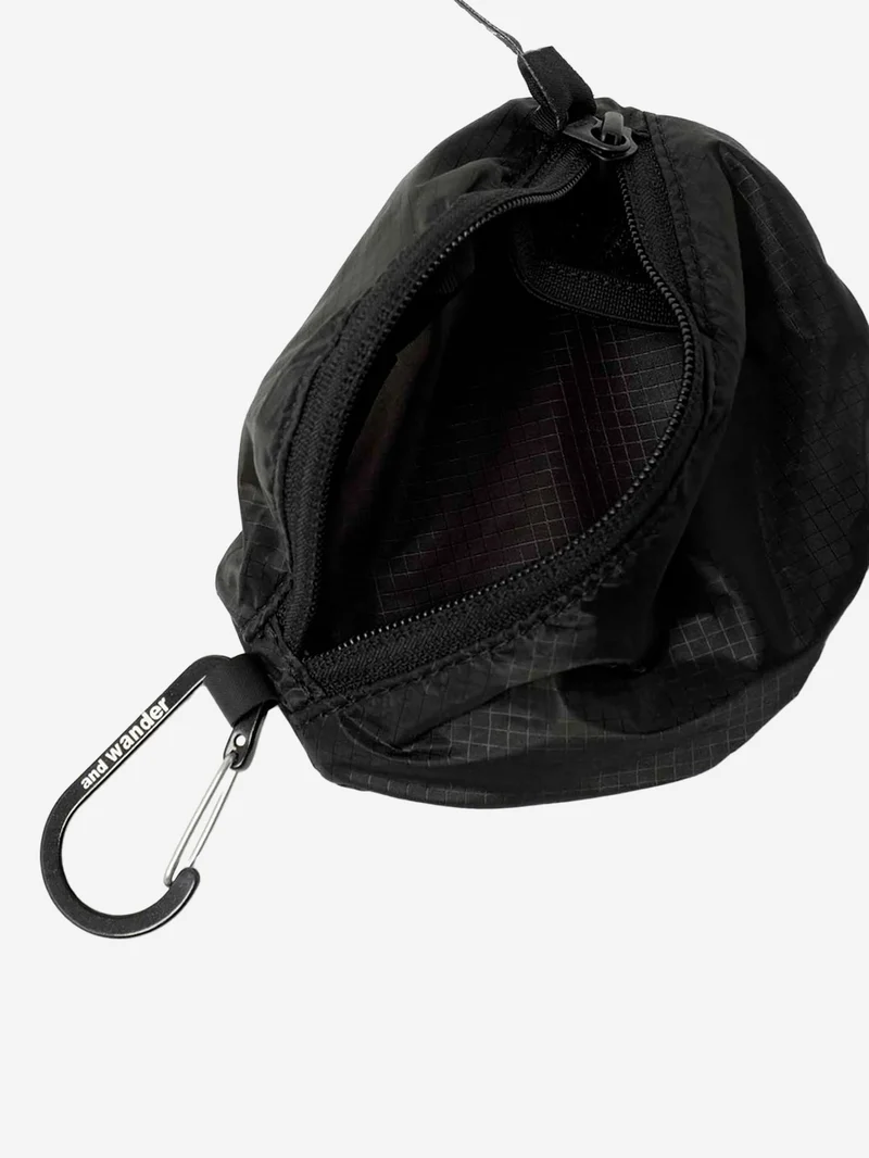 Mini pouch nera in silnylon