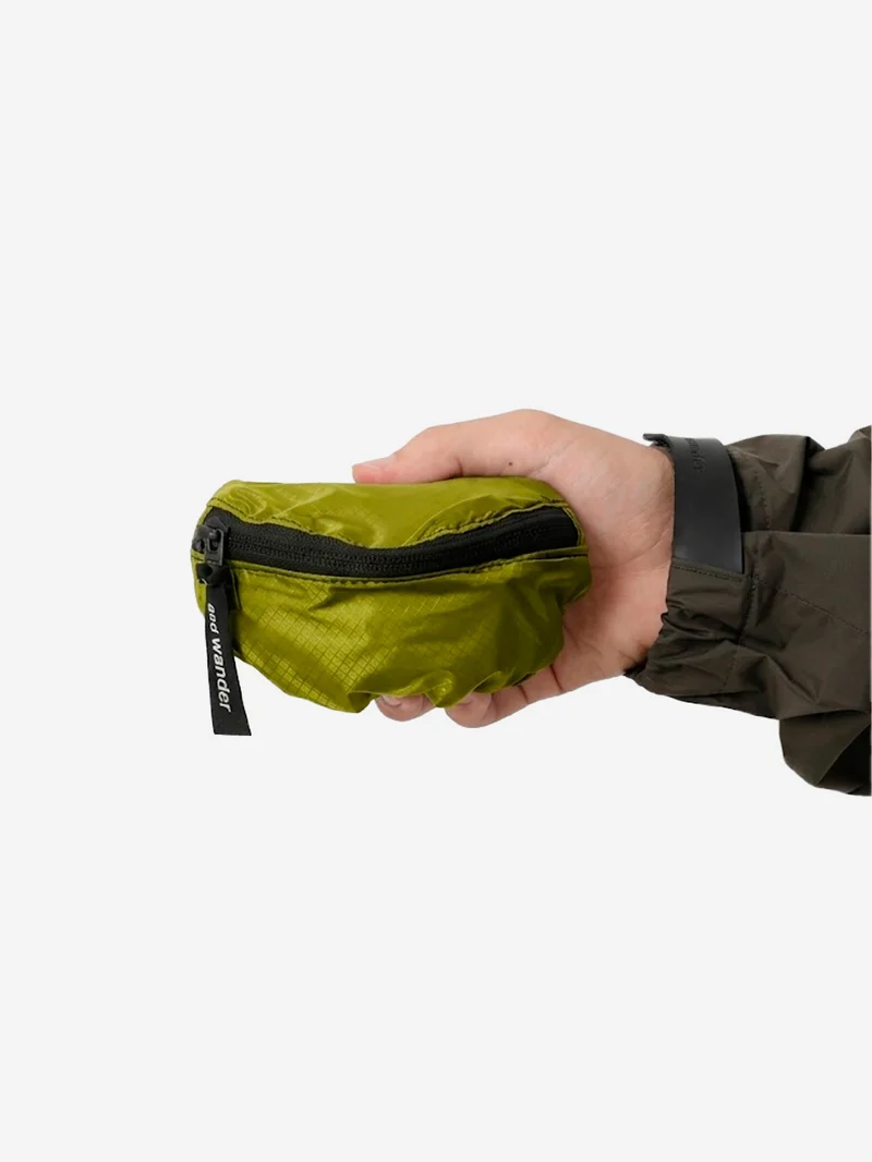 Mini pouch verde in silnylon