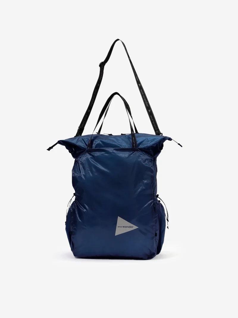 Borsa Tote in silnylon blu