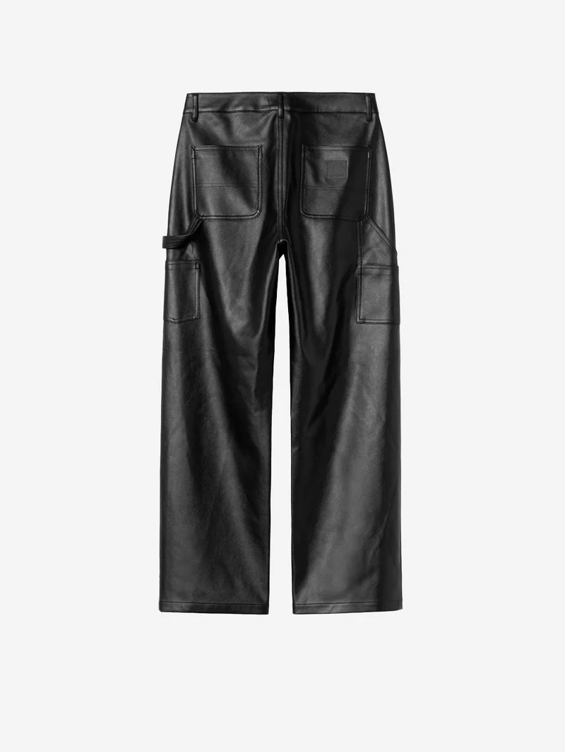 W' Pantaloni Arizona in pelle sintetica neri