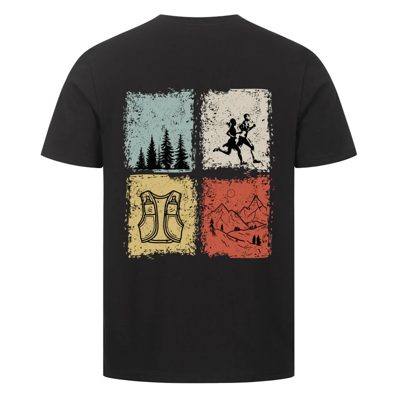 just trailrun 4 elements - Bio Premium T-Shirt