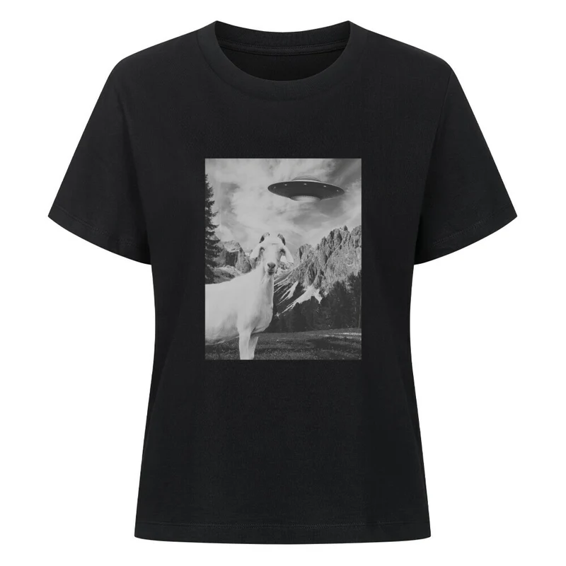 UFO Goat - Bio Premium T-Shirt Frauen