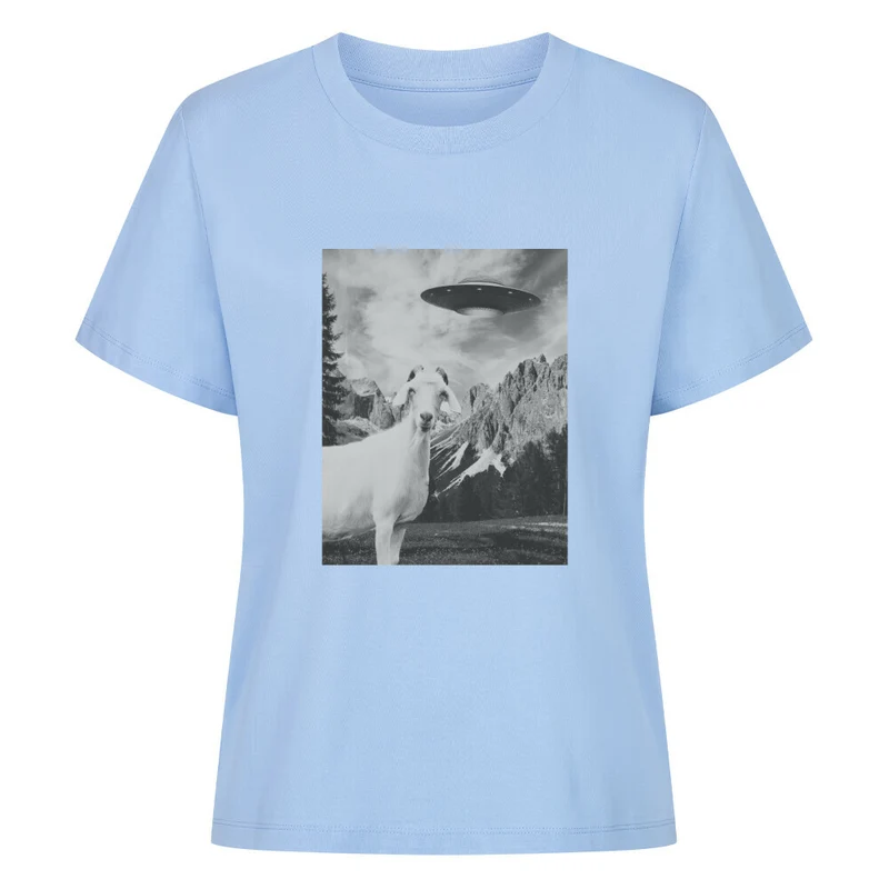 UFO Goat - Bio Premium T-Shirt Frauen