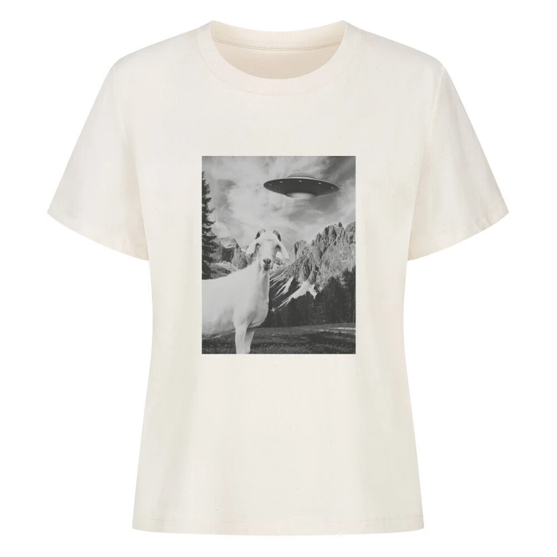 UFO Goat - Bio Premium T-Shirt Frauen