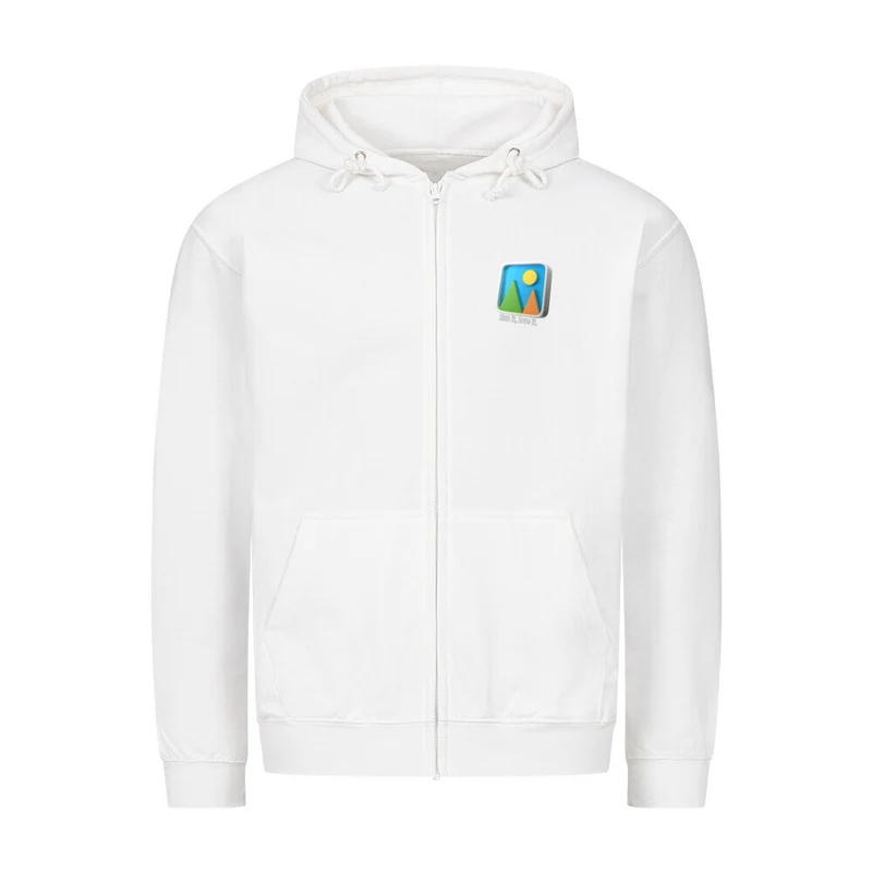run it love it - Bio Premium Zipper Hoodie Unisex