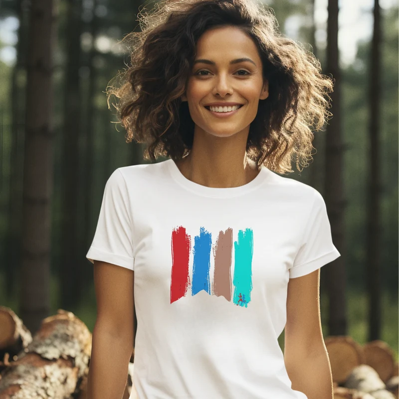 Stripe Runner - Bio Premium Shirt Frauen