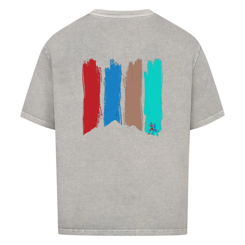 Stripe Runner - Bio Premium Oversized Shirt