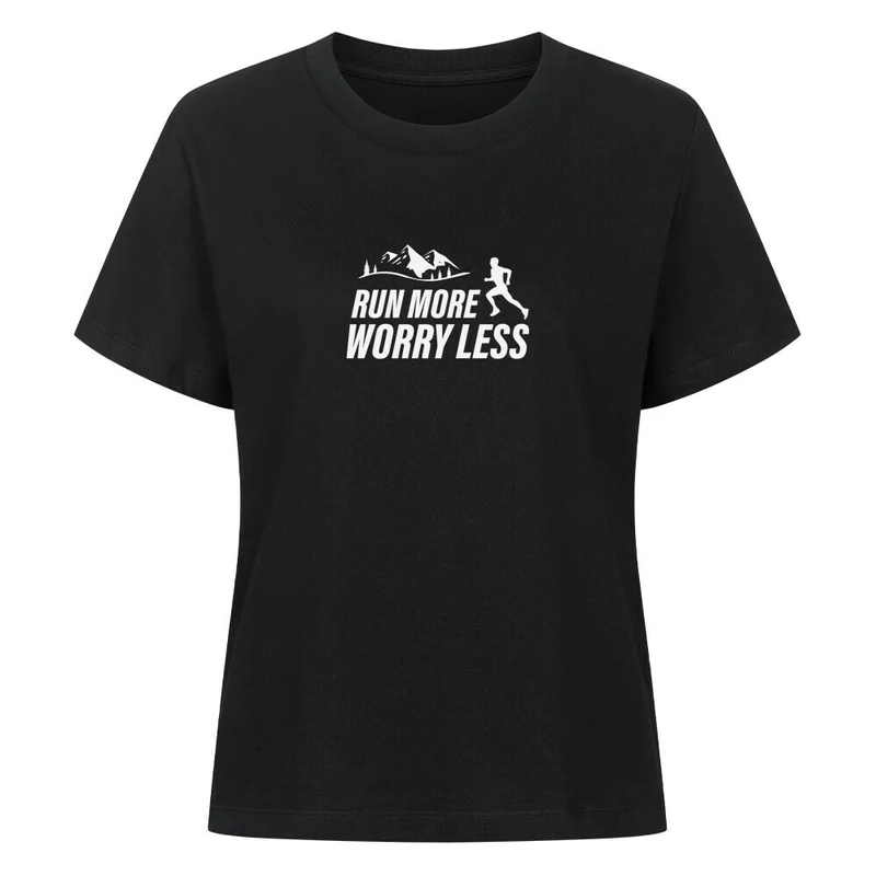 Run more worry less - Bio Premium T-Shirt Frauen