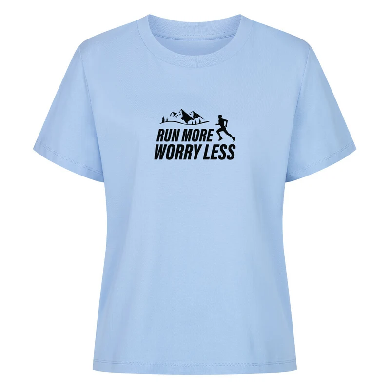 Run more worry less - Bio Premium T-Shirt Frauen