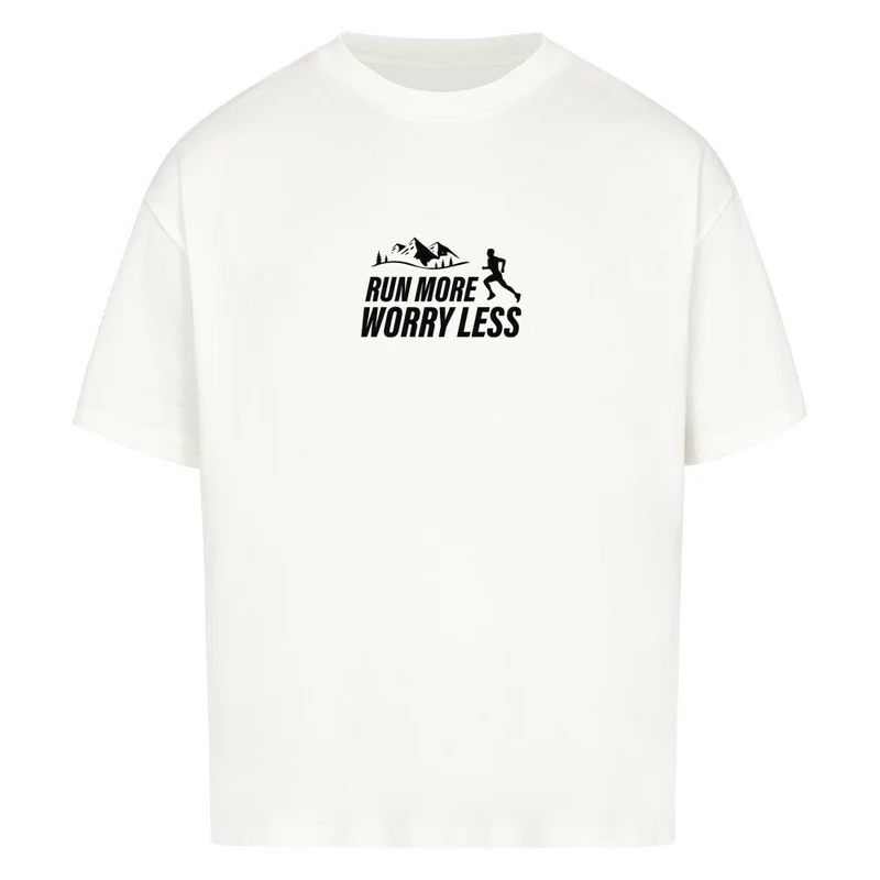 Run more worry less - Bio Premium Oversized Shirt