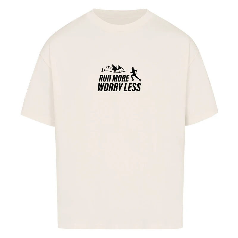 Run more worry less - Bio Premium Oversized Shirt