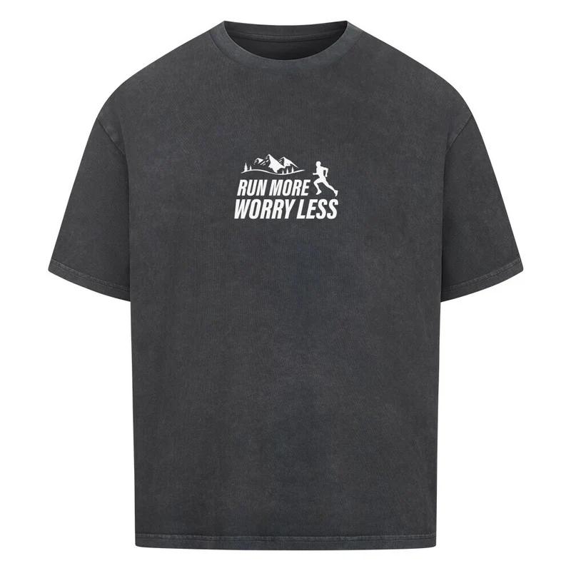 Run more worry less - Bio Premium Oversized Shirt