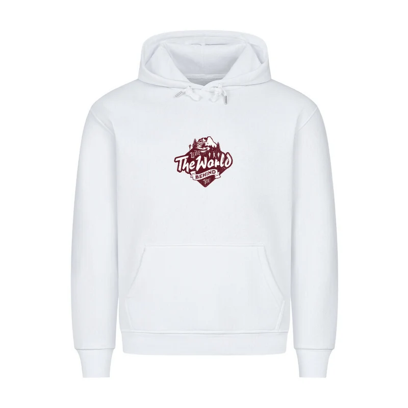 Leave the world behind you - Bio Premium Hoodie