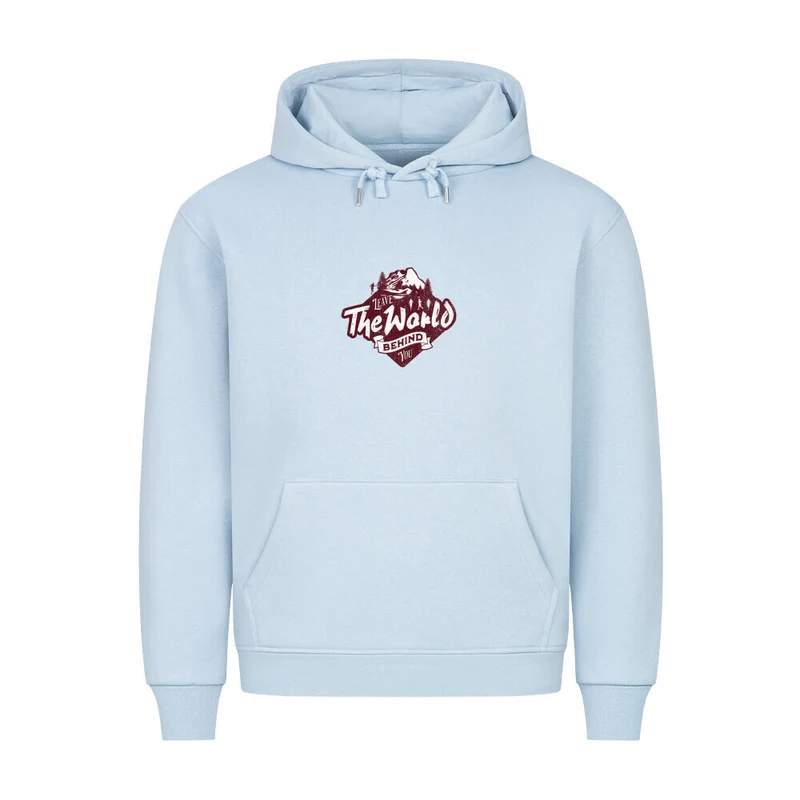 Leave the world behind you - Bio Premium Hoodie