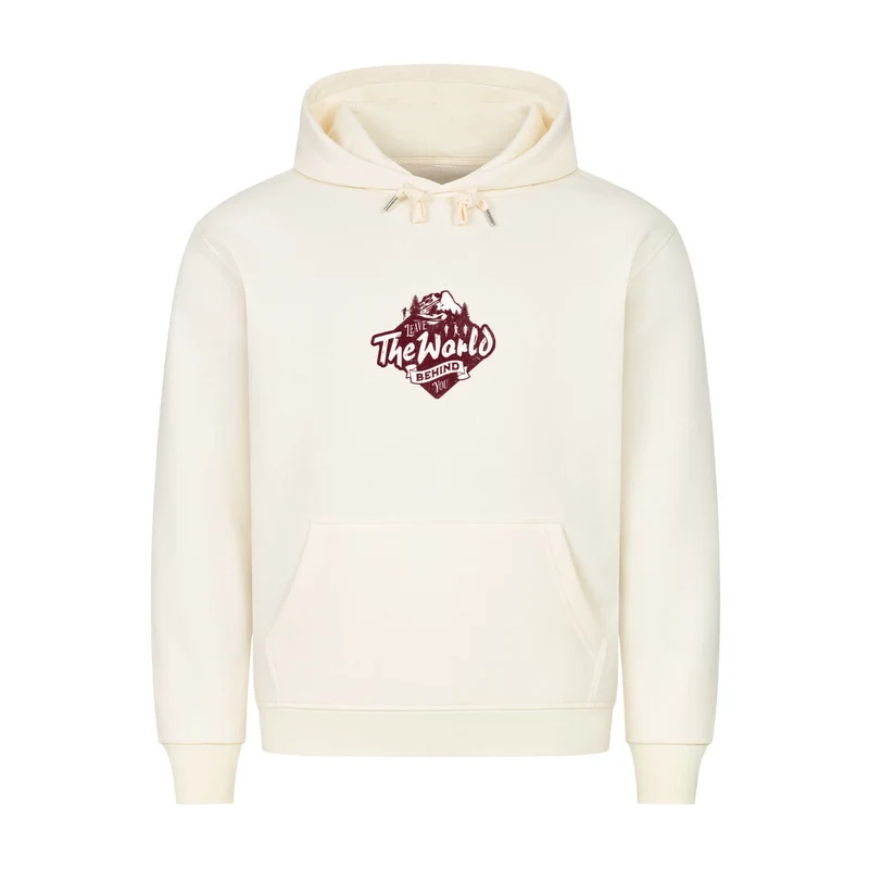 Leave the world behind you - Bio Premium Hoodie