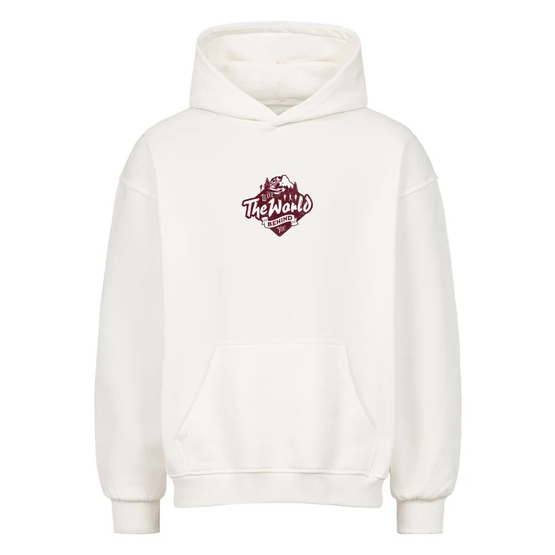 Leave the world behind you - Bio Premium Oversized Hoodie