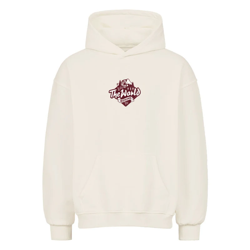 Leave the world behind you - Bio Premium Oversized Hoodie