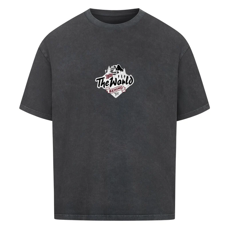 Leave the world behind you - Bio Premium Oversized Shirt