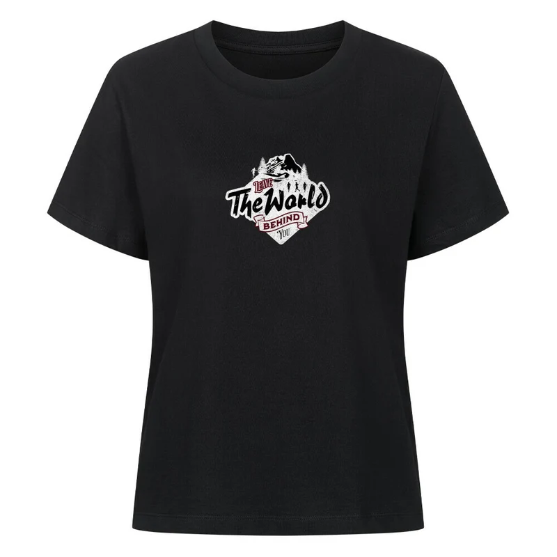 Leave the world behind you - Bio Premium T-Shirt Frauen