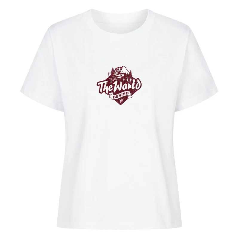 Leave the world behind you - Bio Premium T-Shirt Frauen