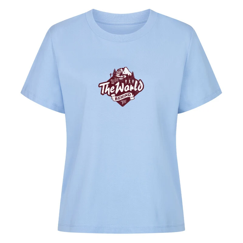 Leave the world behind you - Bio Premium T-Shirt Frauen