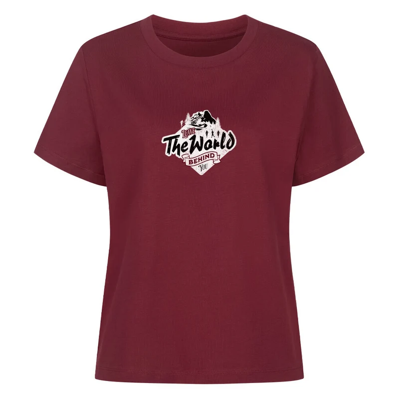 Leave the world behind you - Bio Premium T-Shirt Frauen