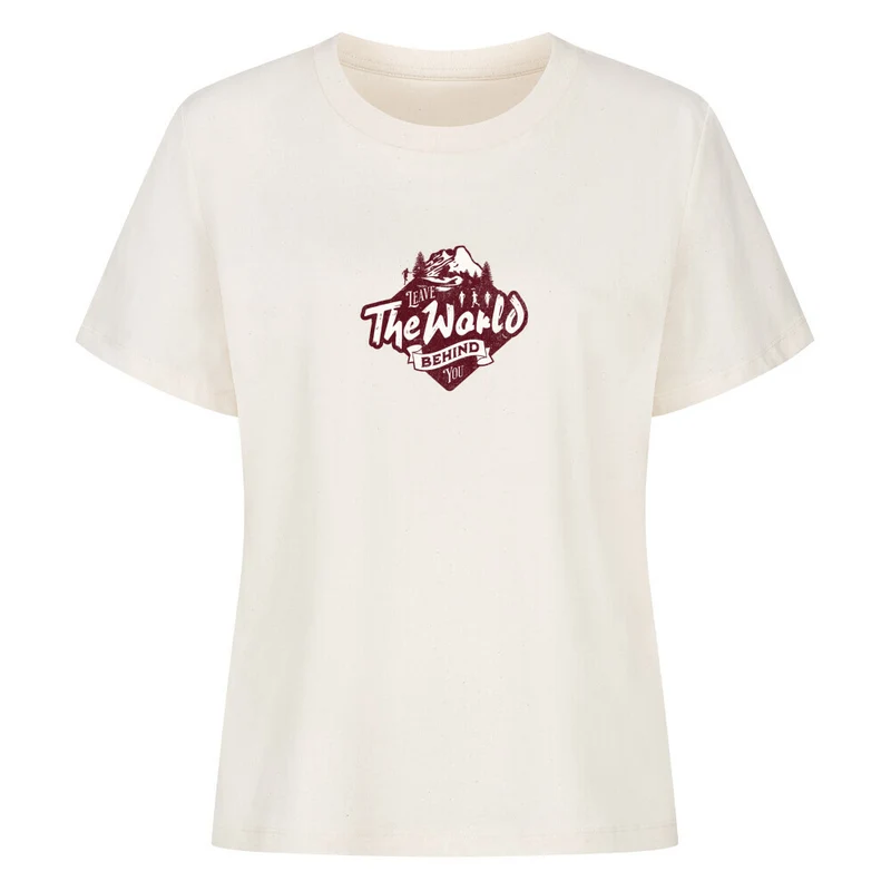Leave the world behind you - Bio Premium T-Shirt Frauen